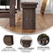 Flash Furniture HERCULES 40'' x 12'' Mahogany Solid Pine Folding Farm Bench XA-B-40X12-MG-GG - alternate 8